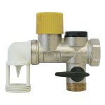 Groupe de sécurité coudé siège téflon pour eau calcaire nf 20 / 27 (3 / 4'') Groupe de sécurité coudé siège téflon pour eau calcaire nf 20 / 27 (3 / 4'')