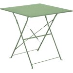 Gu�ridon cuba carr� - 70 x 70 cm - amande