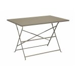 Guridon cuba rectangulaire - 110 x 70 cm - mastic - graphite