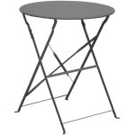 Gu�ridon rond en acier 60 cm cuba