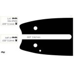 Guide chaine tron�onneuse oleo mac / olympic 30cm3 / 8  lp . 050 (1, 3mm).