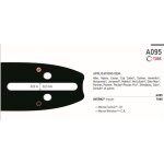 Guide chaine tronconneuse oregon 140sxea095 - 35cm - 14' - pas 3 / 8lp - . 050 - 52 maillons - 52 entra ...