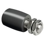 Guide rouleau nylon et gomme - sur tige filet�e - 32 mm - 229 comunello