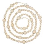 Promotion! guirlande de perles en bois de 7 pieds, d�coration rustique pour maison de ferme, vacances ...