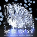 Guirlande solaire lumineuse exterieure, 2pcs 5m 50led guirlande solaire ext�rieur 8 modes ip65 etanche ...