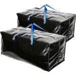 Guwh - 2 sacs de rangement extra - larges et epais avec sangles de sac a dos, poignées, fermetures a ... Guwh - 2 sacs de rangement extra - larges et epais avec sangles de sac a dos, poignées, fermetures a ...