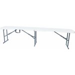 Habitat et jardin - banc pliant 'foldy' - 183 x 28 x 43 cm - blanc
