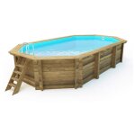 Habitat et jardin brazilia 145 piscine hors sol octogonal 23000 l bois