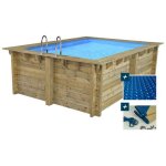 Habitat et jardin caimans 140 piscine hors sol rectangle 11000 l bois