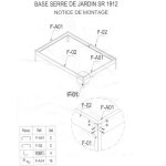 Habrita - option base pour serre jardin 2. 50m - basesr1912