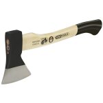 Hachette canadienne, tete 800 g, manche hickory maintenu avec coins en acier