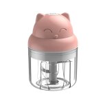 Hachoir a ail portable, mini robot culinaire sans fil avec chargement usb pour l�gumes, poivrons, oignons, ...
