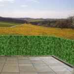 Haie artificielle / brise vue pour balcon, feuilles, 300x100cm