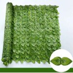 Haie de lierre artificielle de 50x200cm, panneaux de clôture de cuir oral elu vert, faux ecran de confidential ... Haie de lierre artificielle de 50x200cm, panneaux de clôture de cuir oral elu vert, faux ecran de confidential ...