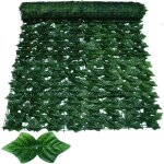 Haie de lierre artificielle de 50x200cm, panneaux de clôture de cuir oral elu vert, faux ecran de confidential ... Haie de lierre artificielle de 50x200cm, panneaux de clôture de cuir oral elu vert, faux ecran de confidential ...