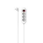 Hama multiprise, 3 prises, interrupteur, pos. inter. opt. , 1, 4 m, blche