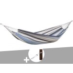 Hamac 1 place salsa marine en polycoton + kit fixation smartrope - amazonas