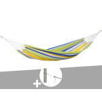 Hamac 1 place tahiti kolibri en polycoton + kit fixation smartrope - amazonas