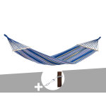 Hamac 1 place tonga oc�an en polycoton + kit fixation smartrope - amazonas