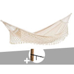 Hamac 2 places rio ecru + kit attaches t - strap - amazonas
