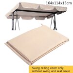 Hamac a bascule imperm�able pour l'ext�rieur, couverture sup�rieure verte et beige, anti - uv