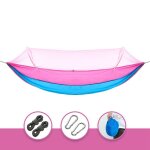 Hamac de camping en plein air, lit - balan�oire l�ger, double, anti - moustique, avec moustiquaire, sac ...