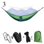 Hamac de camping de plein air portable pour 1 - 2 personnes, balan�oire avec moustiquaire, lit suspendu ...
