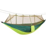 Hamac de camping extérieur portatif pour 1 a 2 personnes avec moustiquaire tissu de parachute haute résistance ... Hamac de camping extérieur portatif pour 1 a 2 personnes avec moustiquaire tissu de parachute haute résistance ...