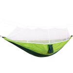 Hamac de camping extrieur portatif pour 1 a 2 personnes avec moustiquaire tissu de parachute haute rsistance ...