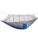 Hamac de camping ext�rieur portatif pour 1 a 2 personnes avec moustiquaire tissu de parachute haute r�sistance ...