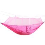Hamac de camping extérieur portatif pour 1 a 2 personnes avec moustiquaire tissu de parachute haute résistance ... Hamac de camping extérieur portatif pour 1 a 2 personnes avec moustiquaire tissu de parachute haute résistance ...