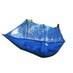 Hamac de camping extrieur portatif pour 1 a 2 personnes avec moustiquaire tissu de parachute haute rsistance ...