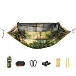 Hamac de camping, lit - balanoire, en tissu parachute, haute rsistance, pour 1  2 personnes, facile ...