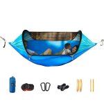 Hamac de camping, lit - balanoire, en tissu parachute, haute rsistance, pour 1  2 personnes, facile ...
