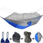 Hamac de camping avec moustiquaire, mobilier d'extérieur, lit d'appoint portable pour activités de plein ... Hamac de camping avec moustiquaire, mobilier d'extérieur, lit d'appoint portable pour activités de plein ...