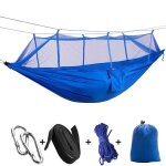 Hamac de camping avec moustiquaire, mobilier d'extérieur, lit - balançoire portable, chaise double, 260x140cm ... Hamac de camping avec moustiquaire, mobilier d'extérieur, lit - balançoire portable, chaise double, 260x140cm ...