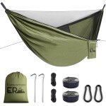 Hamac de camping - hamac avec moustiquaire - nylon hamac pliable pour jardin - ultra - l�ger hamac de ...