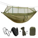 Hamac de camping portable pour jardin, plage, moustiquaire