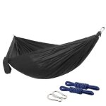 Hamac de camping portable, hamac parachute en nylon léger pour randonnée, voyage, plage, arrière - cour, ... Hamac de camping portable, hamac parachute en nylon léger pour randonnée, voyage, plage, arrière - cour, ...