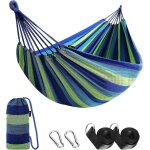 Hamac de camping portable en toile, capacit� de 200 kg, l�ger, avec sac de transport pour la plage et ...