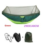 Hamac a d�pliage automatique, parachute ultral�ger, moustiquaire de chasse, meuble d'ext�rieur double ...