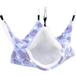 Hamac double couche pour animaux domestiques, lit suspendu, maison de hamster, cage confortable pour ...