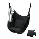 Hamac d'extrieur pais avec oreiller, chaise de relaxation portable, balanoire en toile, sige stable, ...