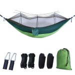 Hamac d'extérieur en maille de nylon, pour loisirs d'été, ulcôtelée de camping, moustiquaire double - ... Hamac d'extérieur en maille de nylon, pour loisirs d'été, ulcôtelée de camping, moustiquaire double - ...