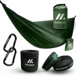 Hamac d'extrieur ultra lger [avec kit de fixation] hamac de camping avec kit de protection d'arbre ...