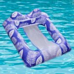 Hamac flottant pliable pour piscine, matelas a air pour f�te a la plage en et�