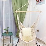 Hamac d'intérieur et d'extérieur en coton blanc, lit - balançoire romantique, patio de jardin, chaise ... Hamac d'intérieur et d'extérieur en coton blanc, lit - balançoire romantique, patio de jardin, chaise ...