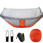 Hamac avec moustiquaire pour 2 personnes, 260x140cm, balanoire  ouverture rapide automatique, en nylon, ...
