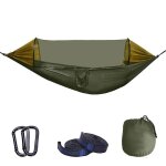 Hamac avec moustiquaire, hamac portable simple ou double, fonction 2 en 1, pour le camping, les voyages ...