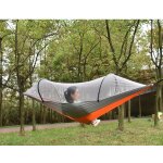 Hamac en nylon avec moustiquaire, pour camping en plein air, anti - flexion, simple, double, poteau à ... Hamac en nylon avec moustiquaire, pour camping en plein air, anti - flexion, simple, double, poteau à ...